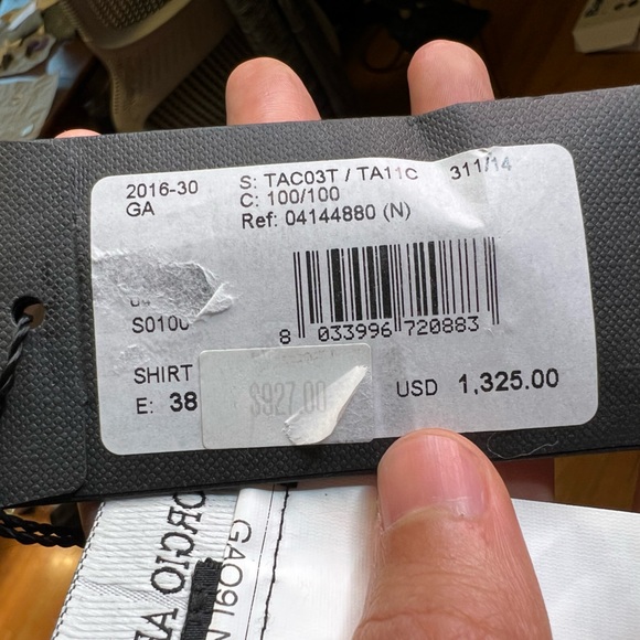 Genuine Giorgio Armani runway couture 100% silk reversible white top - Picture 13 of 15